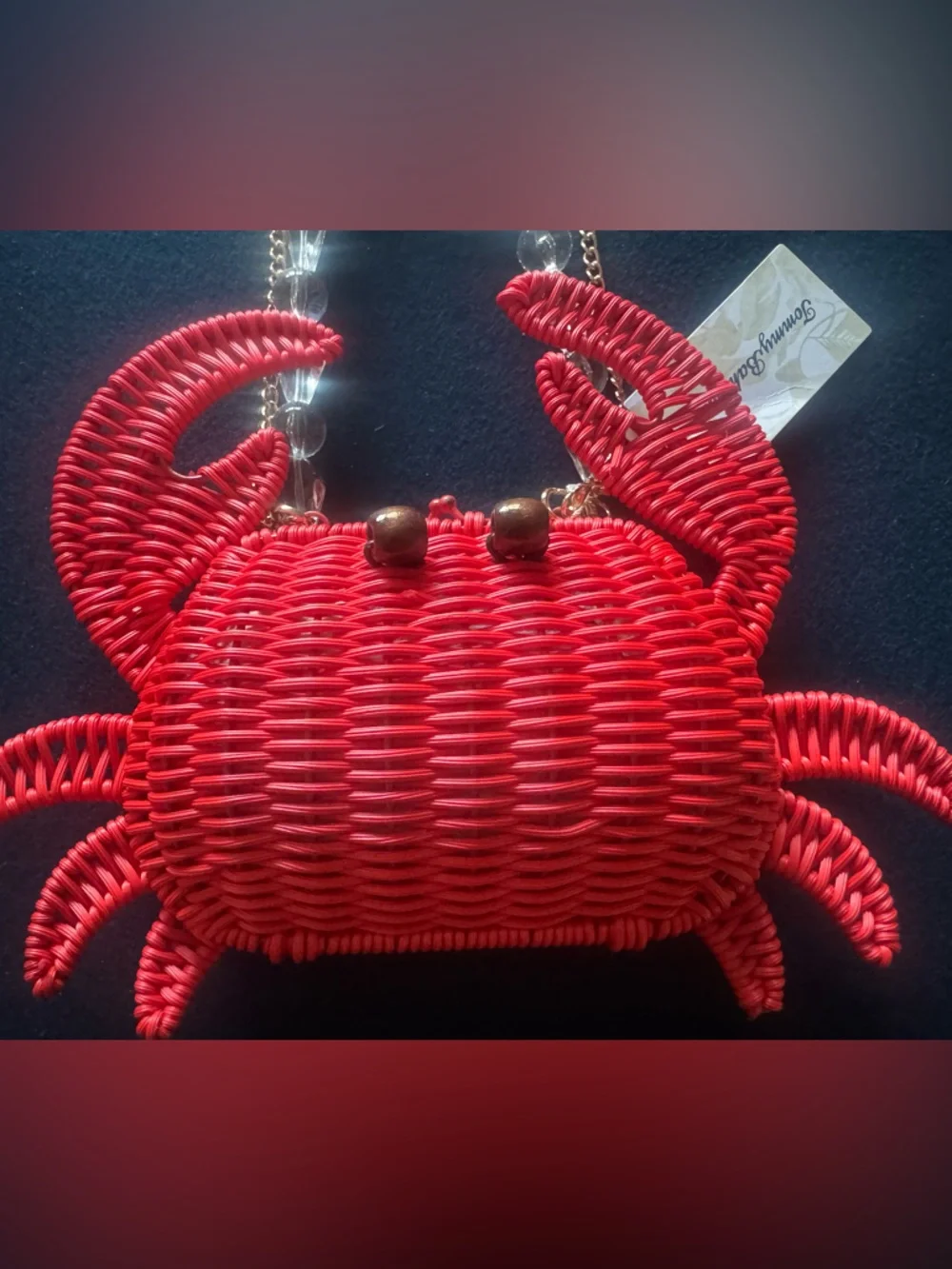 Tommy Bahama Red Crab Crossbody Bag